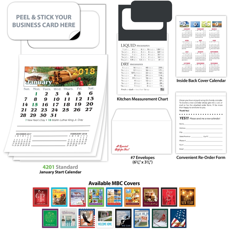2025 Peel And Stick Business Card Calendars Koren Mikaela