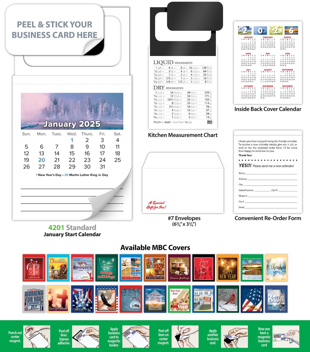 Business Card Calendars Promo Solutions